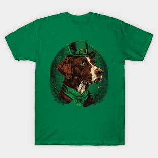 Pointer Dog St. Patrick's day T-Shirt